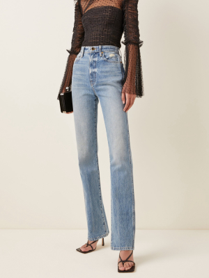 Angel Flocked Mesh Top