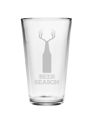 Susquehanna Glass Beer Season 16oz - Set Of 4