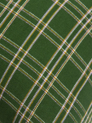 Chiapas Plaid Forest Green Pillow 20" X 20"