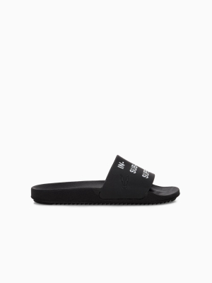 Rick Owens Drkshdw Text Printed Slides