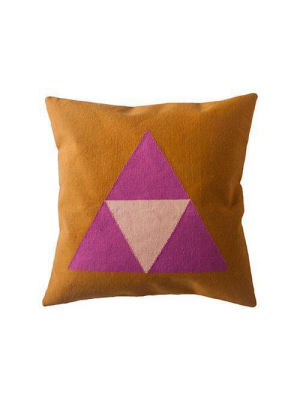 Leah Singh Maya Pillow - Triangles