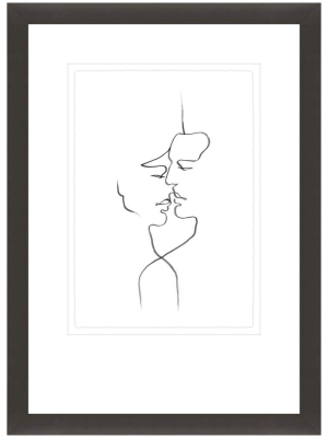 Line Portraits Iv Framed