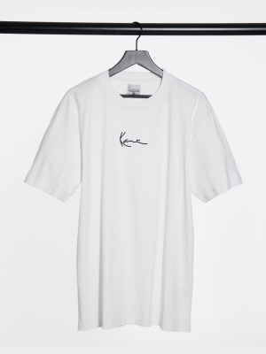 Karl Kani Signature Small Logo T-shirt In White