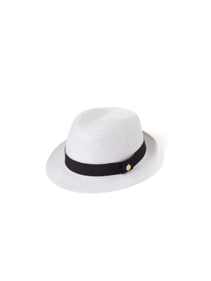 Eva Hat White Black