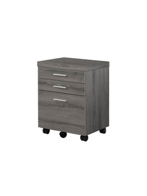 Monarch Home Office Furniture Small Rolling 3 Drawer Wood Filing Storage Cabinet