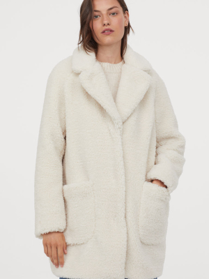 Short Faux Shearling Coat