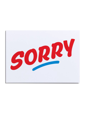 Sorry Greeting Card