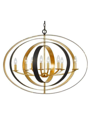 Luna 8 Light Oval Chandelier