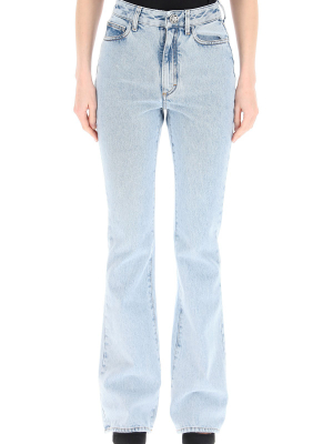 Alessandra Rich High Waist Flared Jeans