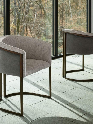 Alchemy Living Slate Gavin Arm Chair - Set Of Two - Copper & Gray