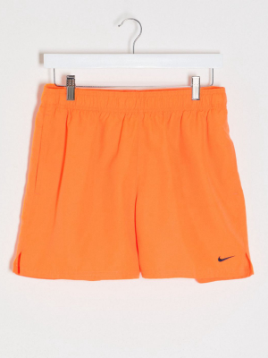 Nike Swimming 5inch Volley Shorts In Orange