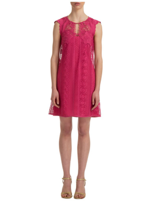 Alberta Ferretti Embroidered Mini Dress