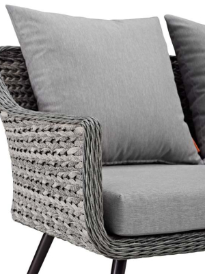 Ember Outdoor Patio Wicker Rattan Loveseat