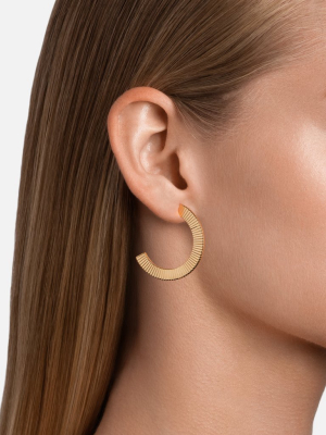 Celeste Hoops, Gold Vermeil