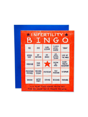 Infertility Bingo Card