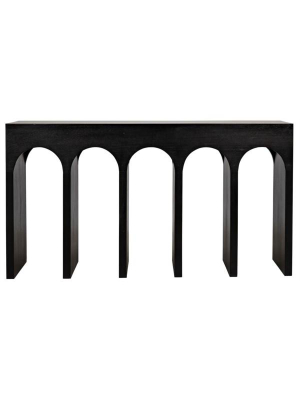 Noir Bridge Console - Hand Rubbed Black