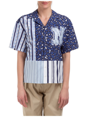 Neil Barrett Mix Print Short-sleeve Shirt