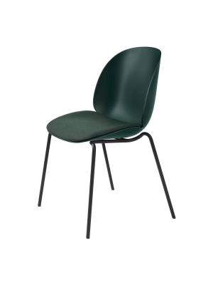 Beetle Dining Chair, Stackable - Seat Upholstered - Black Matt Base