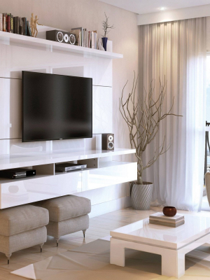 City 1.8 Floating Wall Theater Entertainment Center - Manhattan Comfort