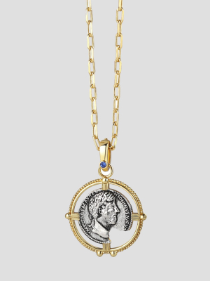 Silver Plated Coin Pendant