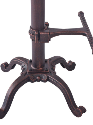 Agrinio Industrial Adjustable Tractor Barstool Copper - Armen Living