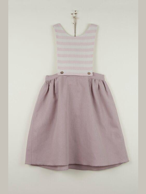 Popelin Reversible Dress - Dusty Pink