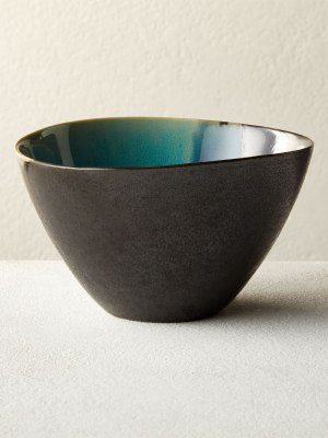 Iris Teal Soup Bowl