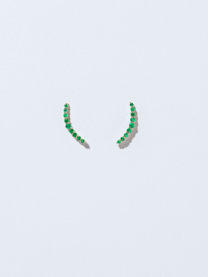 Crescent Ear Climber Stud Earrings - Limited Edition