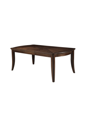 Keenan Dining Table With 1 Leaf Wood/dark Walnut - Acme Furniture