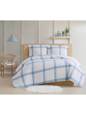 Cottage Classics Farmhouse Plaid Comforter Set