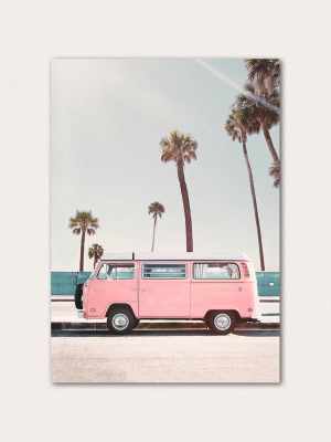 Pink Surfer Van