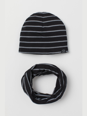 Hat And Tube Scarf