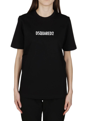 Dsquared2 Logo Print Crewneck T-shirt