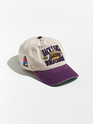 Mitchell & Ness Uo Exclusive La Lakers Back To Back Champs Baseball Hat