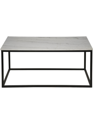 Noir Manning Coffee Table - Matte Black