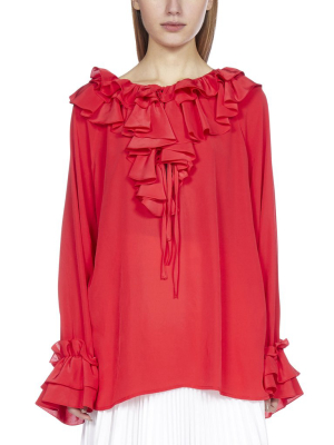 P.a.r.o.s.h. Ruffled Collar Blouse