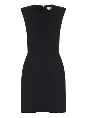 Alexander Mcqueen Padded Shoulder Mini Dress