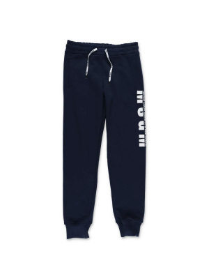 Msgm Kids Logo Printed Drawstring Sweatpants