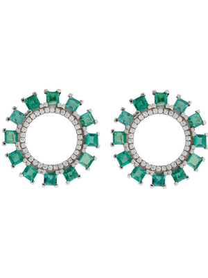 Emerald Sun Earrings Y-ttlb-em