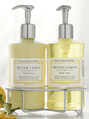 Williams Sonoma Meyer Lemon Hand Soap & Lotion, Deluxe 5-piece Set