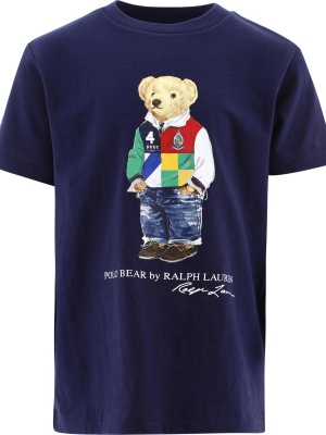 Ralph Lauren Kids Polo Bear Print T-shirt