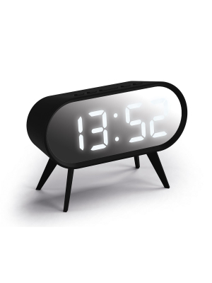 Cyborg Alarm Clock In Black And Silver