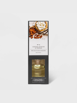 2.02 Fl Oz Candied Almond And Vanilla Oil Reed Diffuser - Threshold™