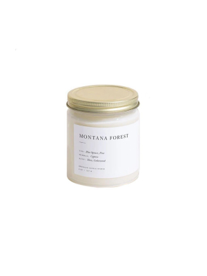 Montana Forest Minimalist Candle