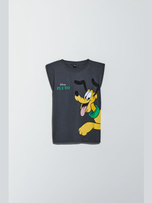 Pluto ©disney Shoulder Pad Top