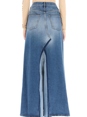 Maison Margiela Two-tone Denim Skirt