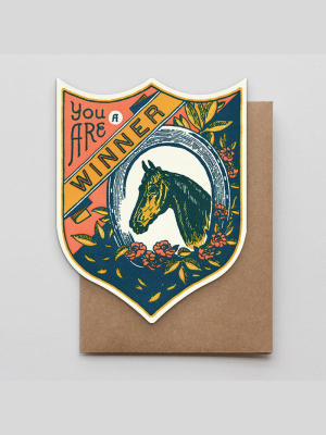 Winner Horse Badge