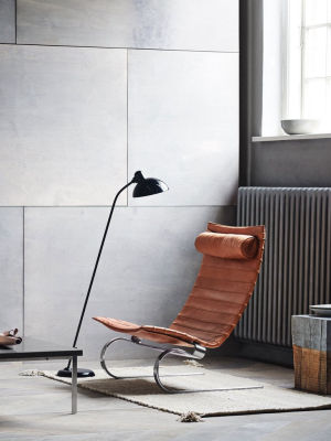 Poul Kjaerholm Pk20 Lounge Chair In Leather By Fritz Hansen