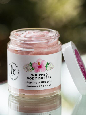 Jasmine & Hibiscus Whipped Body Butter (4oz)