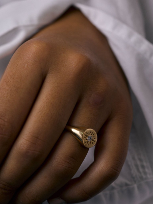 Ursa Signet Ring | Gold Plated